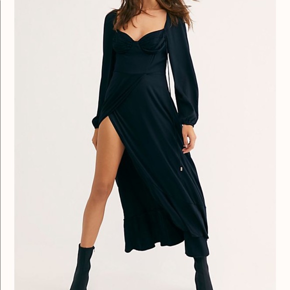 Free People This is Love Midi Dress - Picture 1 of 4